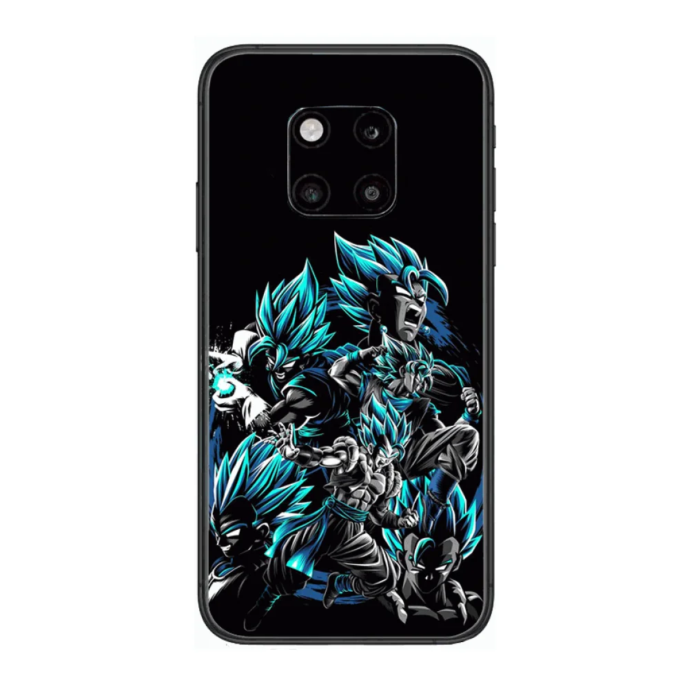 

Saiyan plus phone case Trend front Frosted anti-drop soft silicone Phone Case For Huawei mate 30 10 20 40 Lite Smart Z Pro Blac