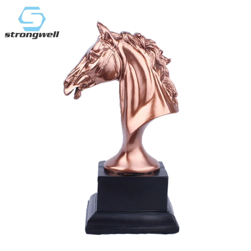 Strongwell в виде лошадиной головы абстрактная скульптура Миниатюрная модель Смола