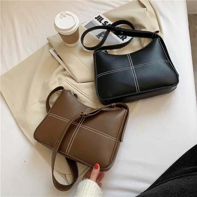 

Retro small bag women's bag autumn winter 2020 new fashion versatile ins messenger bag water bucket shoulder bag