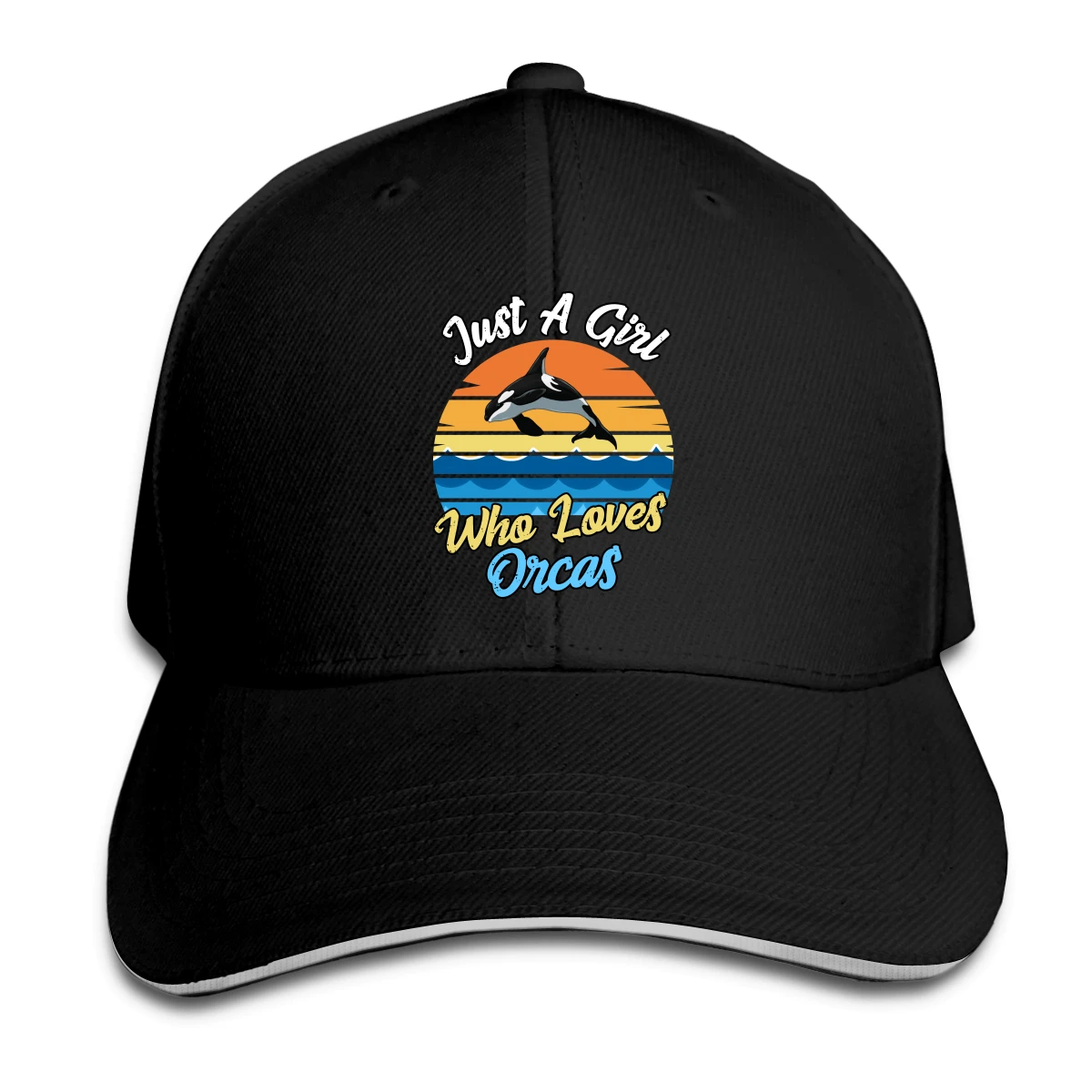 

Girl Who Loves Orcas Hat Baseball Cap for Men Women Fashion Adjustable Sun Hat