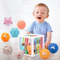 baby motor skill tactile touch toys soft cube toys for kids baby montessori toys early educational toys for children gift