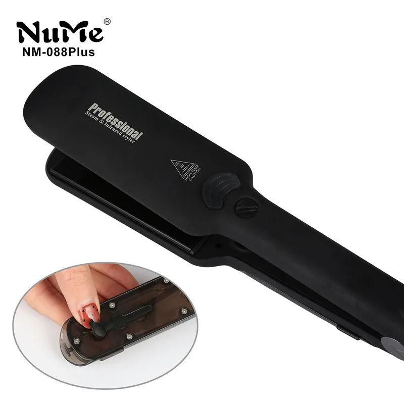 Паровой выпрямитель для волос инфракрасный нагреватель плоский утюг