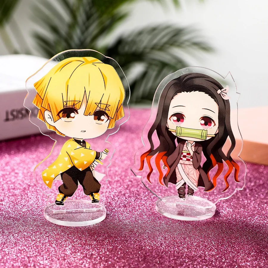Anime Demon Slayer Kimetsu no Yaiba Stand Board Kamado Tanjirou Cosplay Cartoon Characters Acrylic Desk Stand Board Decors
