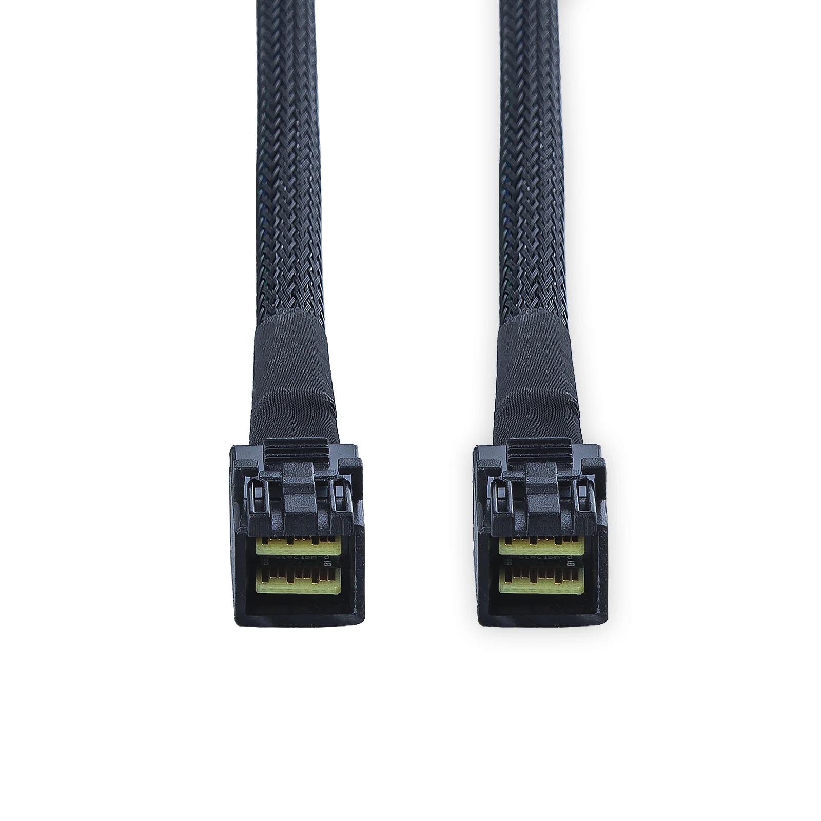 12G Internal Mini SAS HD SFF-8643 to SFF-8643 Cable, with Sideband, 100-Ohm, 1-m(3.3ft), 2 Pack