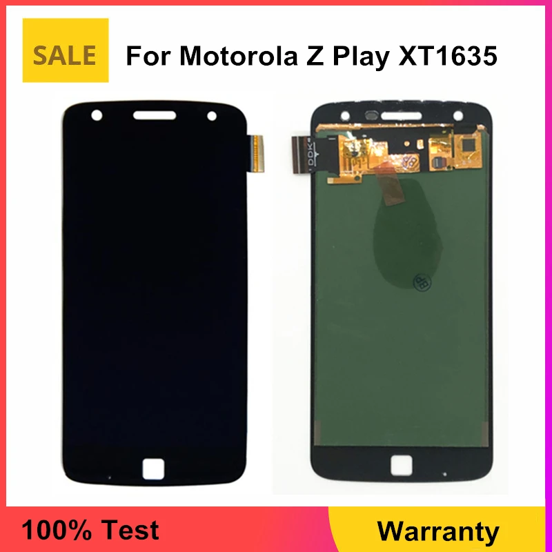 Протестированный ЖК дисплей для Motorola Z Play XT1635 экран сенсорный дигитайзер сборка