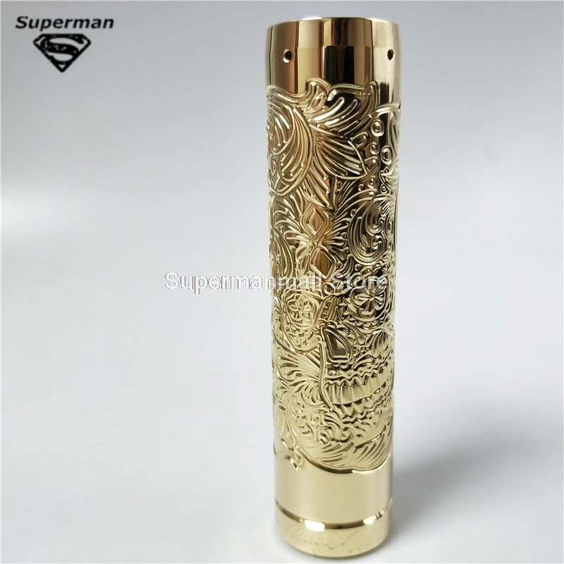 

High quality Sugar skull Mechanical Mod 26MM diameter Fit 18650 20700 E cigarette Mechanical Mod with gift box in stcok