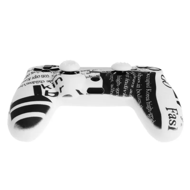 Силиконовый камуфляжный чехол для sony Dualshock PS4 DS4 Slim Pro с контроллером, защитная пленка+ колпачки для джойстика для Play station 4