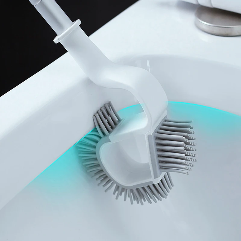 ONEUP TPR Двухсторонняя щетка для унитаза резиновая насадка уборки Бытовая пола