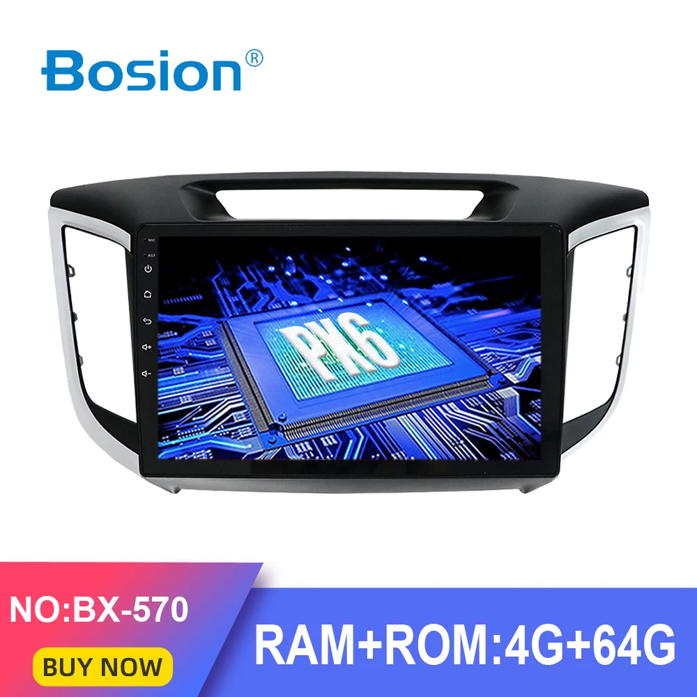Автомобильный мультимедийный плеер Bosion PX6 4 Гб + 64 ГБ Android 10 0 dvd gps для hyundai creta ix25 2014