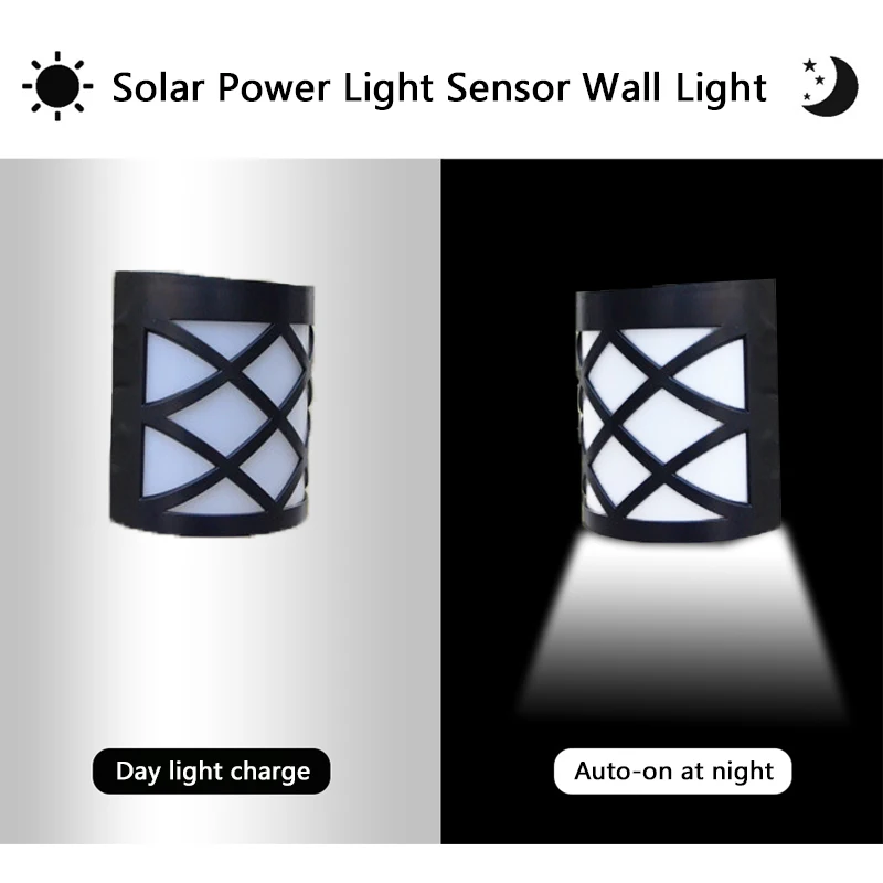 

LED Solar Light 6 LEDs Waterproof IP55 Sensor Light Outdoor Garden Patio Fence Wall Lamp Path Corridor LED Solar lamp