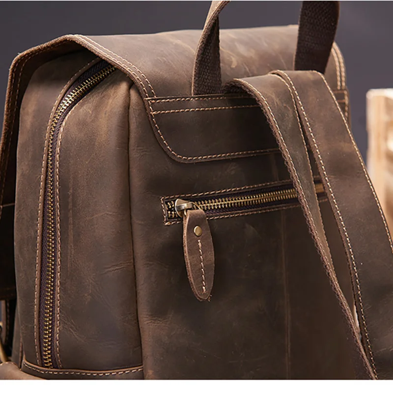 Кожаная мужская сумка на плечо AETOO стильная кожаная В Стиле Ретро mad horse