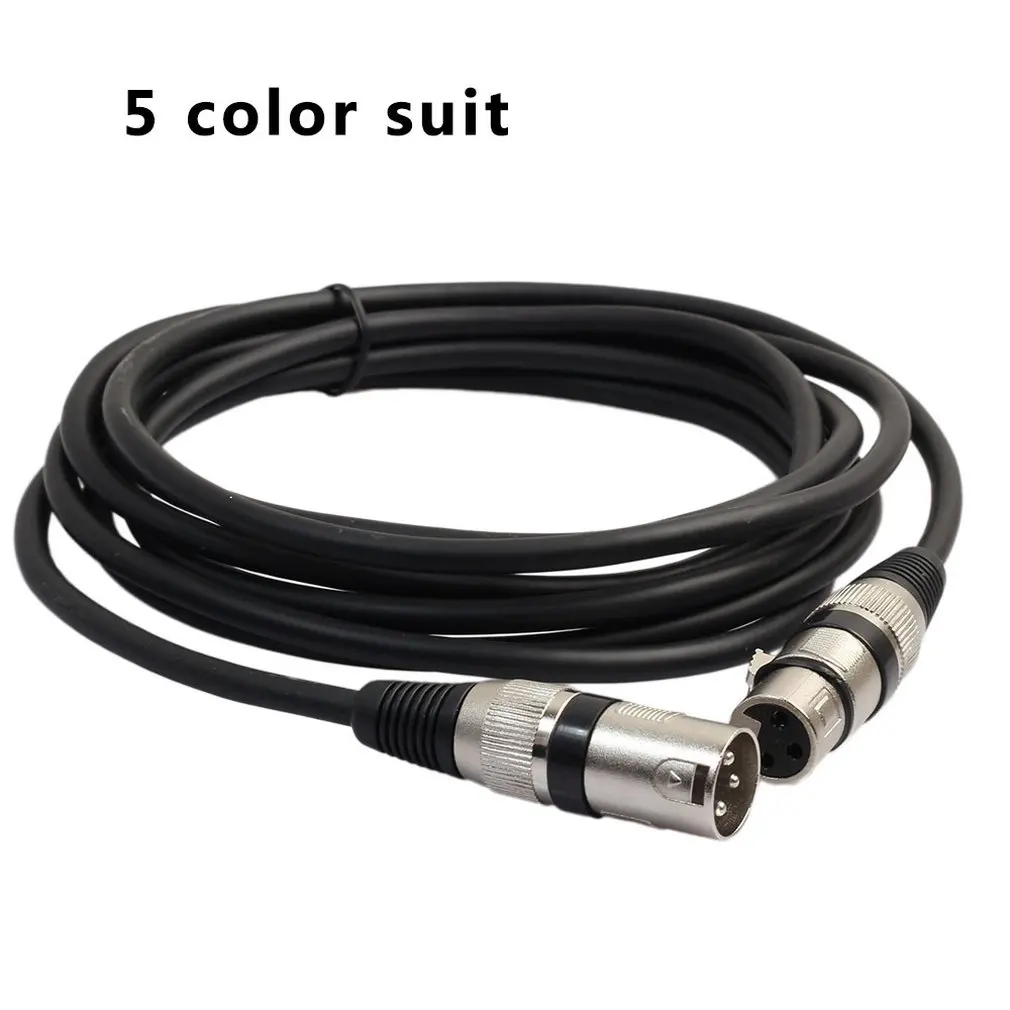 5 шт./компл. 1 8 м/3 м кабели XLR папа мама 3Pin Jack аудио кабель для миксера усилитель