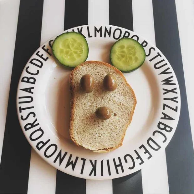 1 шт. детская керамическая тарелка для завтрака с милыми буквами | Мать и ребенок