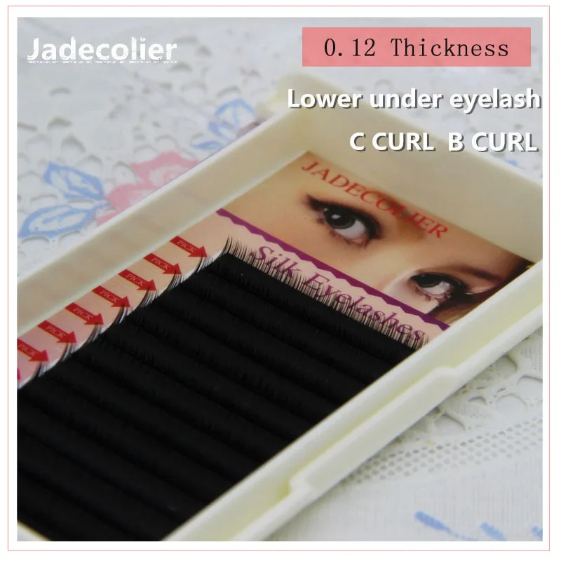 

1 tray B C Curl natural lower lashes 5mm 6mm 7mm new arrival high quality soft beauty under eyelash extension