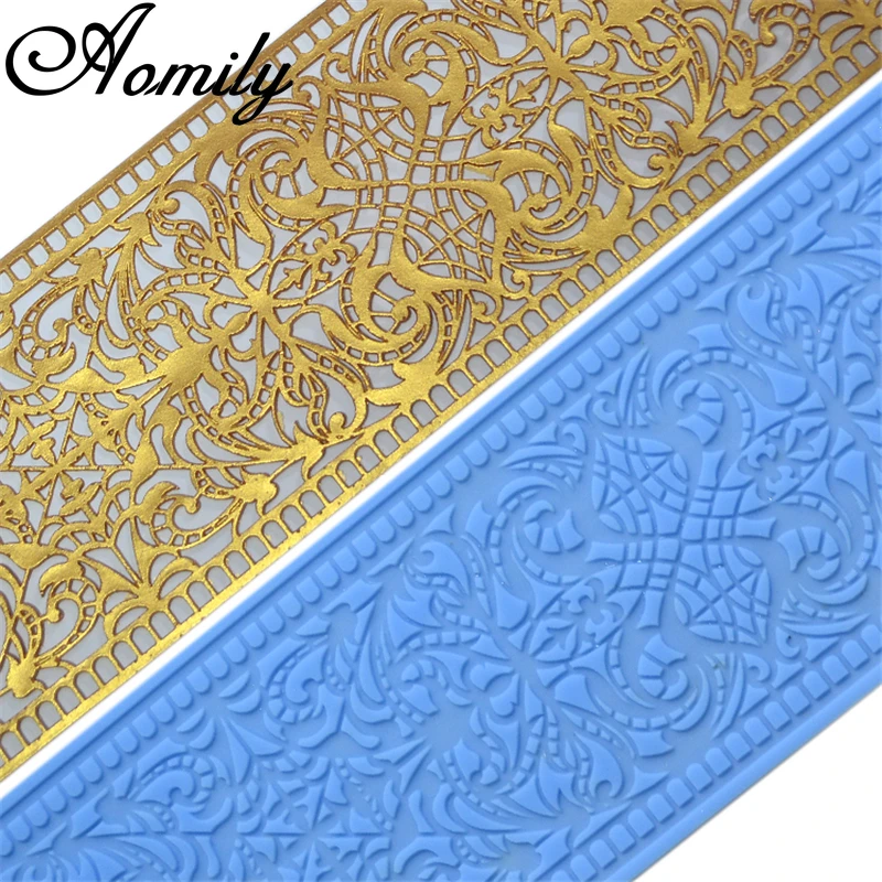 

Художественная форма Aomily для цветочного кружева, инструменты для украшения тортов, форма для помадки, пищевой силиконовый коврик, форма для...