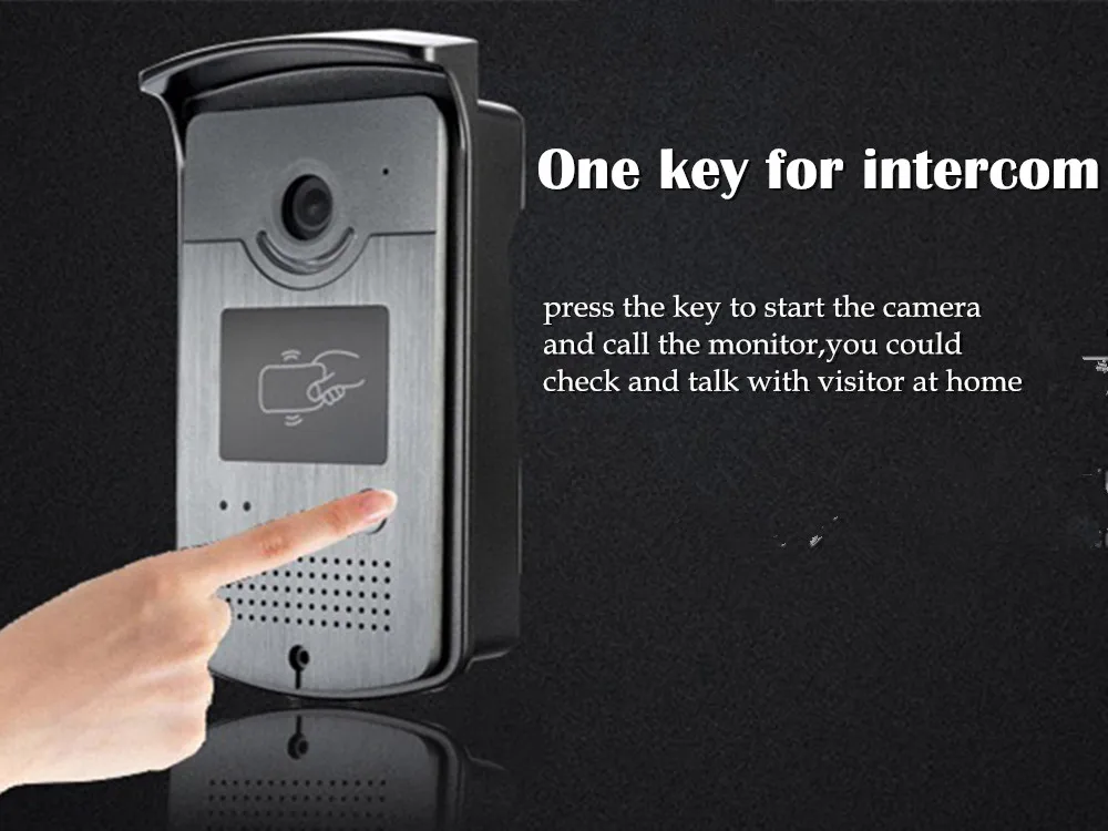 Видеодомофон система контроля доступа двери камеры водонепроницаемый 1000TVL RFID