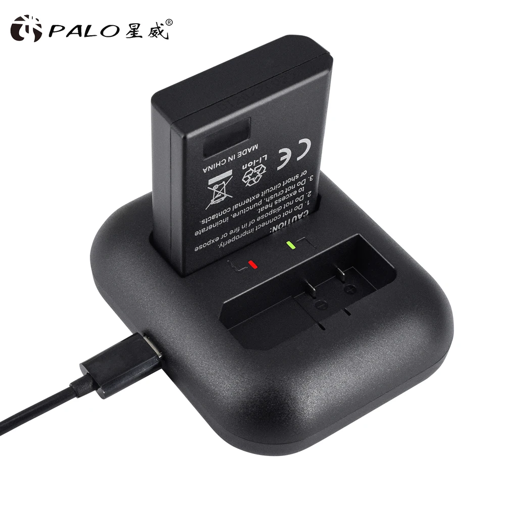 PALO 2 шт. батарея для камеры EN-EL14 7 4 в цифровой bateria en el14 + USB двойной слот зарядное