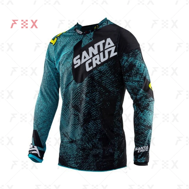 

santa cruz Bicycle Jersey Mtb new 2021 Long Sleeve Cycling Downhill T-shirt bmx Motocross Mx Mountain Bike Clothing fox Enduro
