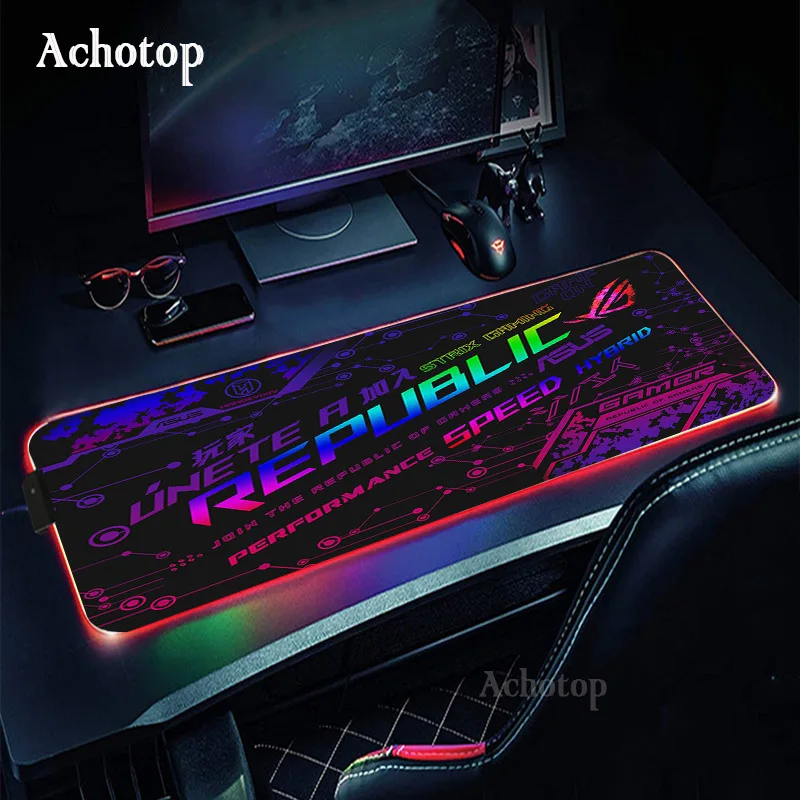 

City Asus Accessories Rgb Led Mouse Pad Gaming Play Mats Gaming Setup Mesa PC Gamer Backlit Mat Republic of Gamers Rog Mouse Mat