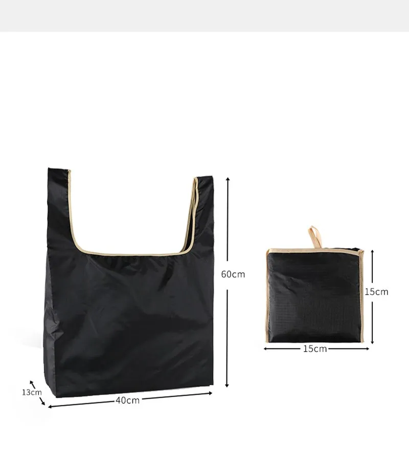 

Folding shopping bag Oxford cloth supermarket eco storage bag portable tote bag reusable Pouch Travel Organize bag 2021 new