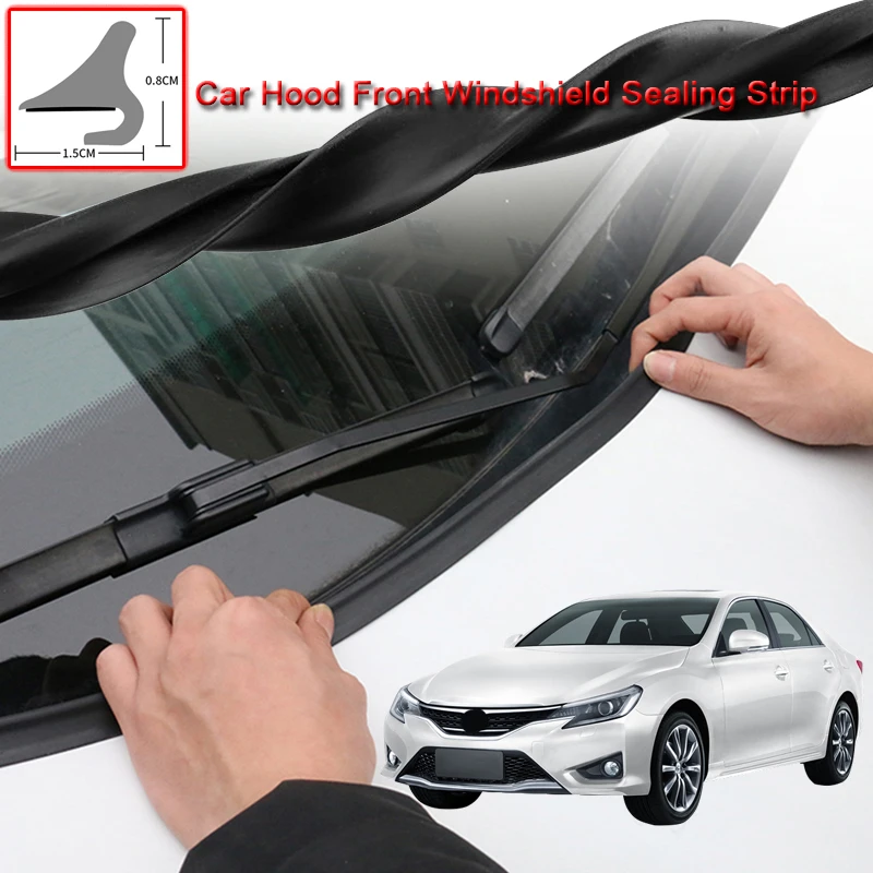 

For Toyota Reiz 2013-2020 DIY Car Seal Strip Windshied Spoiler Filler Protect Edge Weatherstrip Strips Sticker Auto Accessories