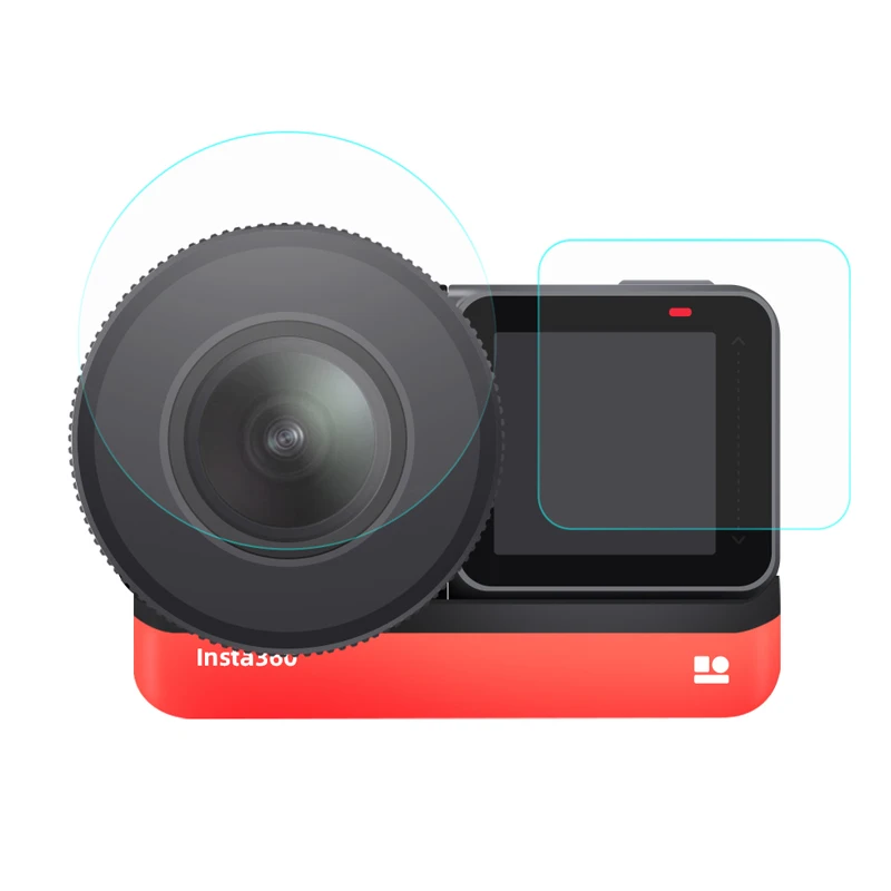 Набор пленки из закаленного стекла с защитой от трещин для камеры Insta360 One R