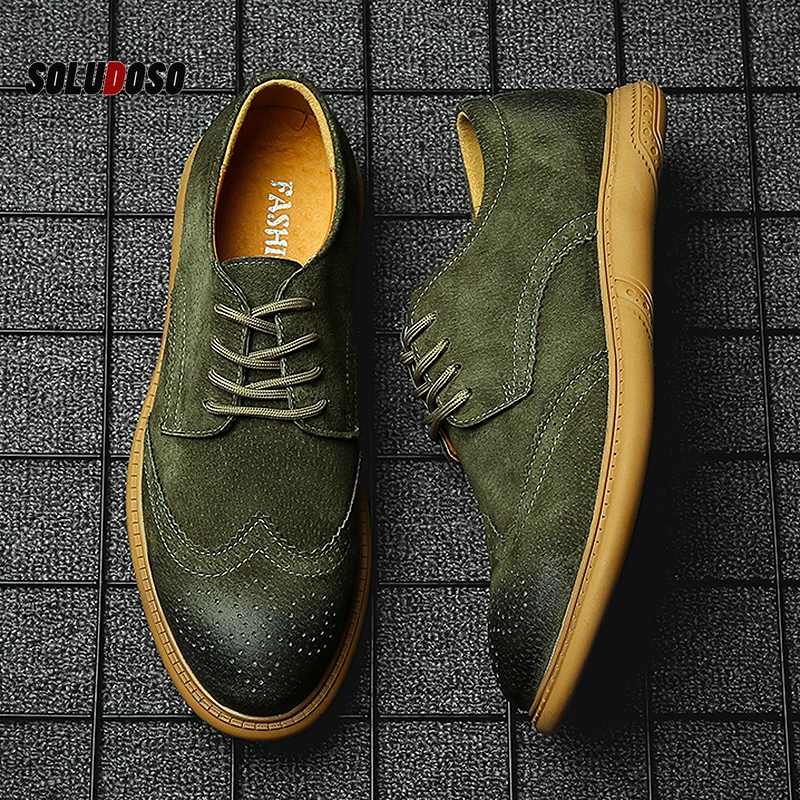 

Men Dress Shoes 2019 Autumn New Brogue Men Leather Shoes Vintage Carved Formal Flats Men Wedding Shoes Plus Size 46