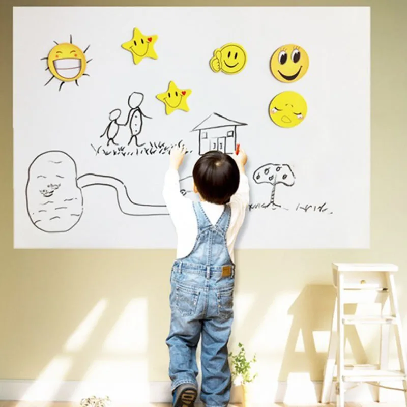 Наклейка на стену с 3 шт. маркерными ручками съемная доска объявлений для