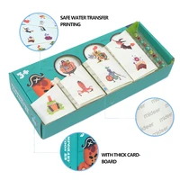 mideer children waterproof cartoon tattoo colorful kids nail sticker kit set boys and girls popular toys more than 3 years old