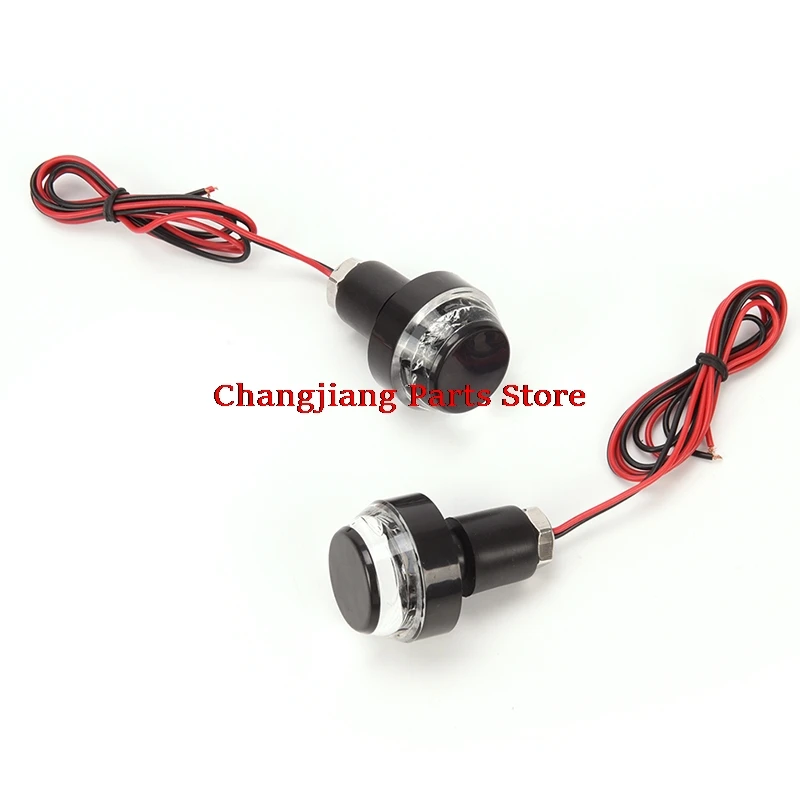

2pcs Motorcycle Handlebar Turn Signal Light 22mm Bar End Blinker Universal 12V LED Turn Signals Strobe Side Marker Light