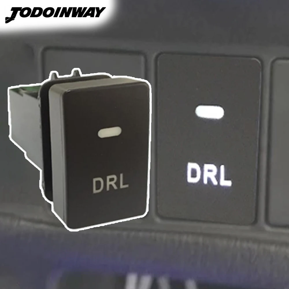 Interruptor de luz diurna para coche, pulsador DRL para Honda Jazz Civic 2016, 2018, Jade, XRV, CRV