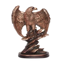 creative eagle ornaments spread wings eagle trophy figurines crafts home office decoration resin animal miniature model gifts