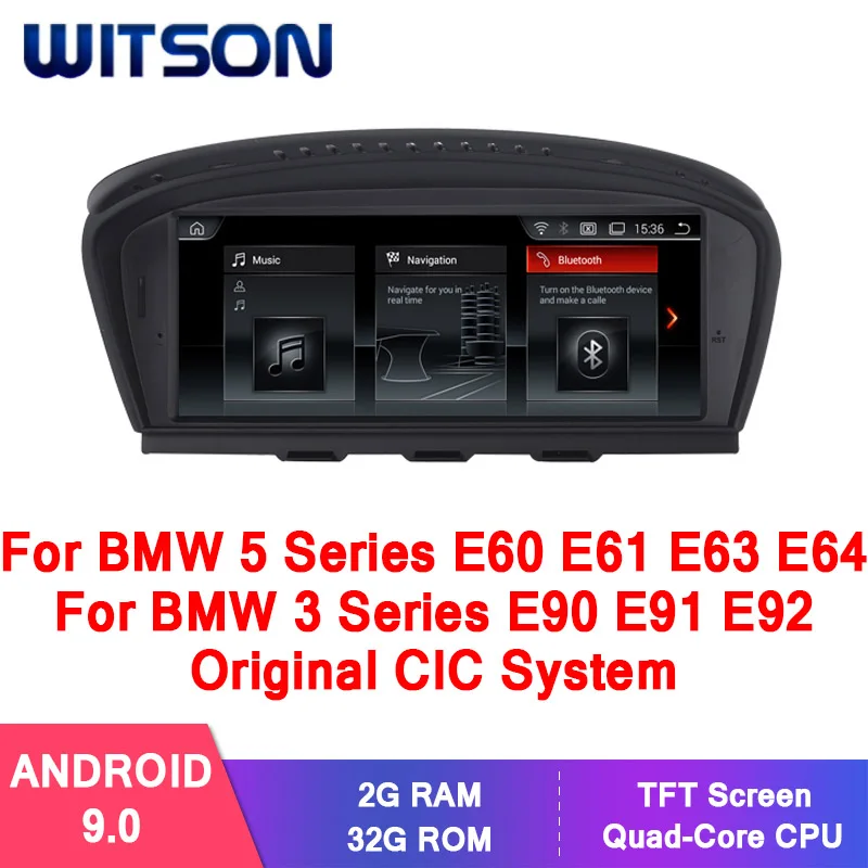 WITSON 8 ''IPS сенсорный экран Android 9 0 автомобильный dvd плеер для BMW 5 серии E60 E61 E63 E64 3