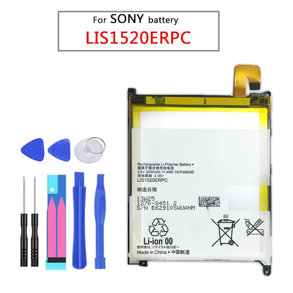 Замена для Sony батареи SONY XL39h Xperia Z Ultra C6802 Togari L4 ZU C6833 LIS1520ERPC натуральная батарея 3000