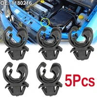 5x hood bonnet rod support prop clip stay clamp holder 1180216 for opel vauxhall vectra zafira omega meriva tigra retainer black
