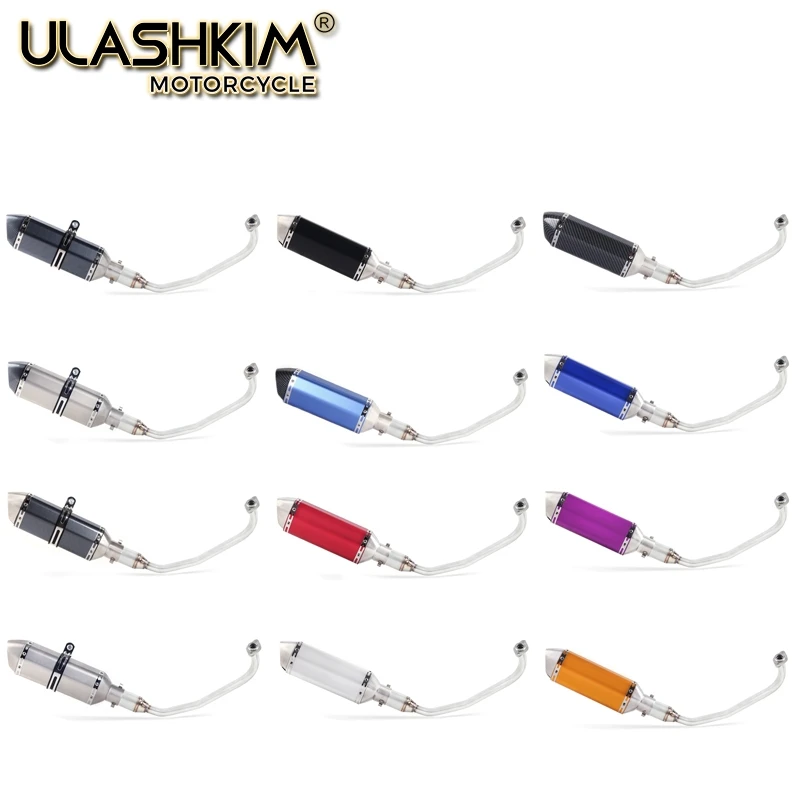 

PCX 125 150 Motorcycle Scooter Exhaust Muffler Full System Middle Pipe Slip-On Escape Fit For HONDA PCX125 PCX150