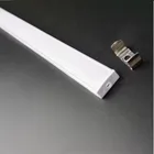 5 шт. 50 см плоский U-образный 7 мм высокий тонкий светодиодный алюминиевый профиль 12 мм 5 в 12 В 24 В полоса канальная лента корпус с диффузором