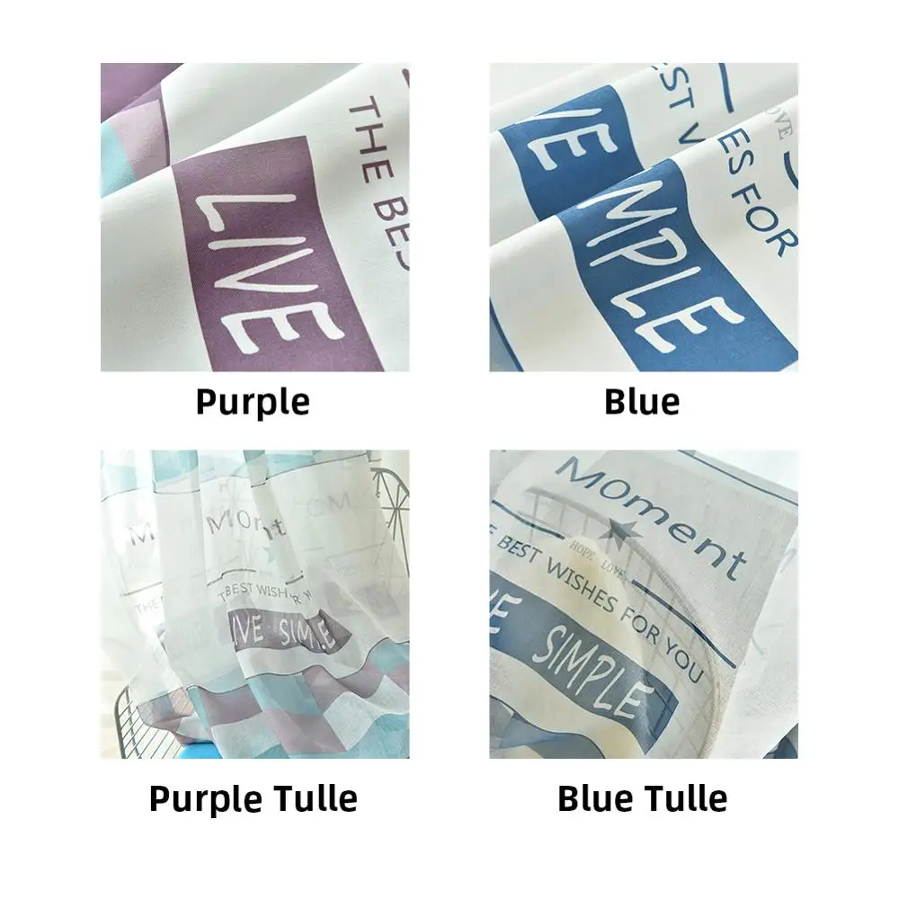 NAPEARL 1 шт. полуштора для гостиной украшение окон геометрический дизайн Письмо