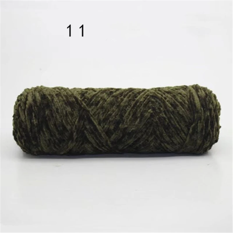 11 5pcs 5 шт. синель пряжа для вязания мягкий свитер шарф шелк и хлопок в смеси пряжа крючком 3,5 мм Мода - Цвет: 11 5pcs