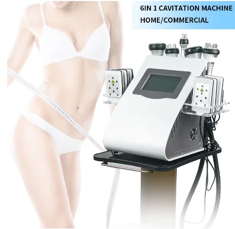 

2021 Hot Sale 6 in 1 RF Vacuum 8 Laser Radio Frequency Ultrasonic 40K Cavi Lipo Liposuction Slimming Machine Cavitation Machine