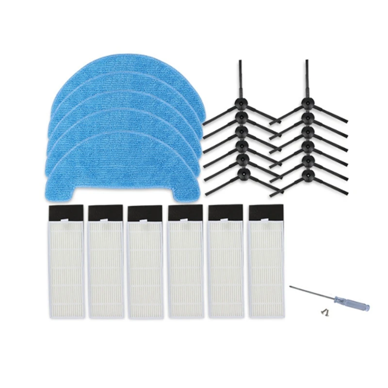 

Аксессуары для робота-пылесоса Ecovacs, фильтр Cen663, Cen550, Bfd-Wwt, боковая щетка, тряпка