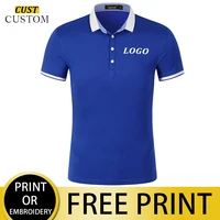 high end new style your design custom logo brand summer mens short sleeved polo shirt lapel casual tops fashion mens clothing