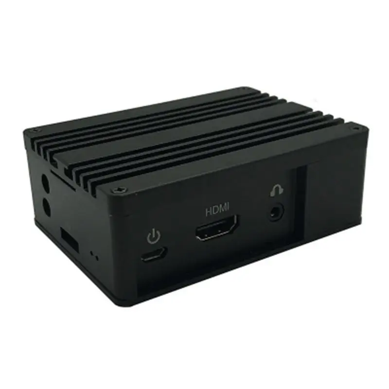1Set Aluminum Case Metal Shell Black Enclosure for Raspberry Pi 3 Model B+/B Kit