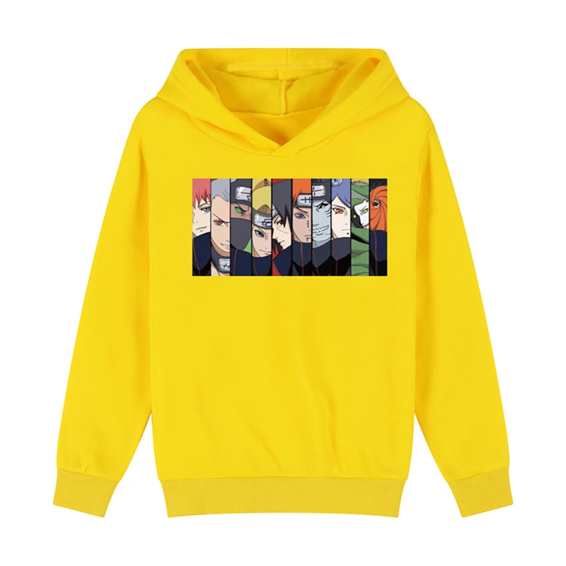 

Spring and Autumn New Japanese Man Children's Hoodie Cartoon Print Pullover Sweater Hip Hop Long Sleeve Baby Fashion Top