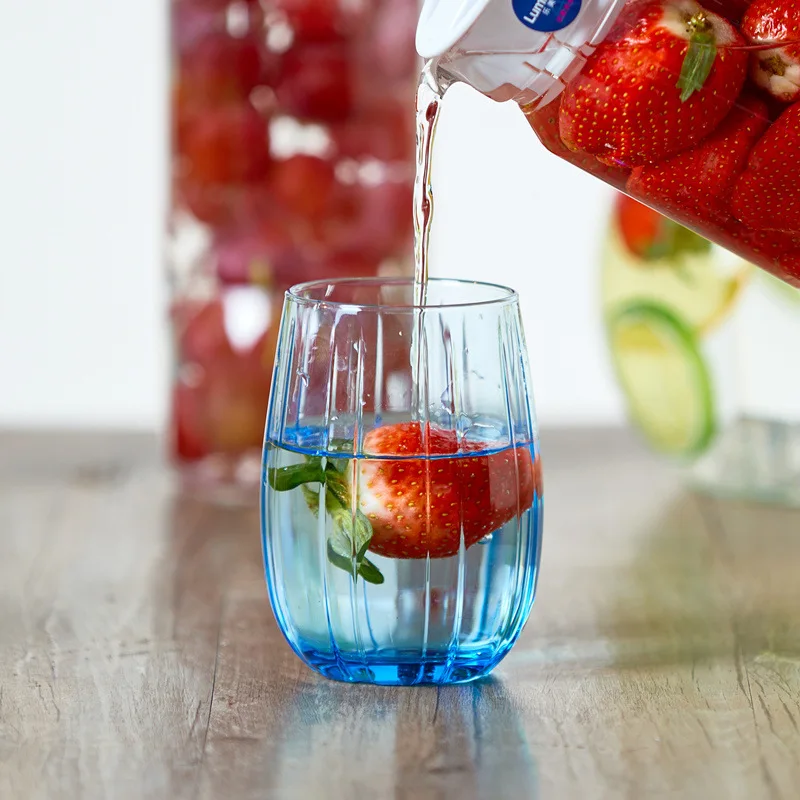 

Colored Glass Creative Circular Vertical Pattern Beverage Juice Glass Milk Glass Home Drinking Glass Restaurant Bar Crystal Mug