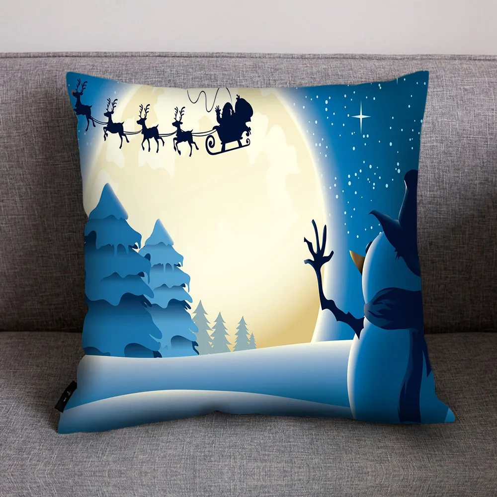 2019 рождественские наволочки на подушки Санта Клаус Рождественская елка чехол