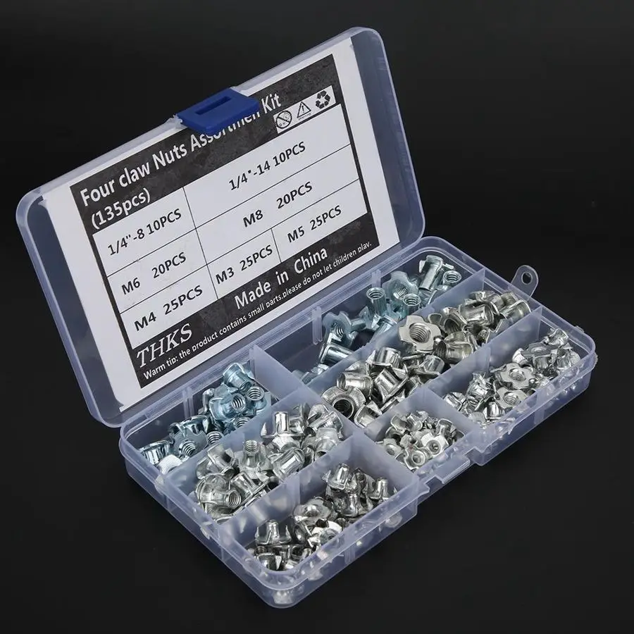 Инструмент для ремонта резьбы крепежи деревообработки 135 шт. набор из