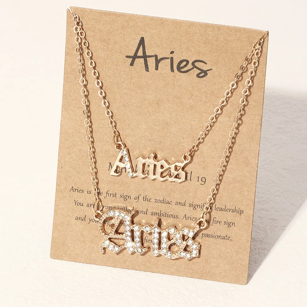 Женское ожерелье с подвеской в виде знака зодиака 12 созвездиями | Украшения и
