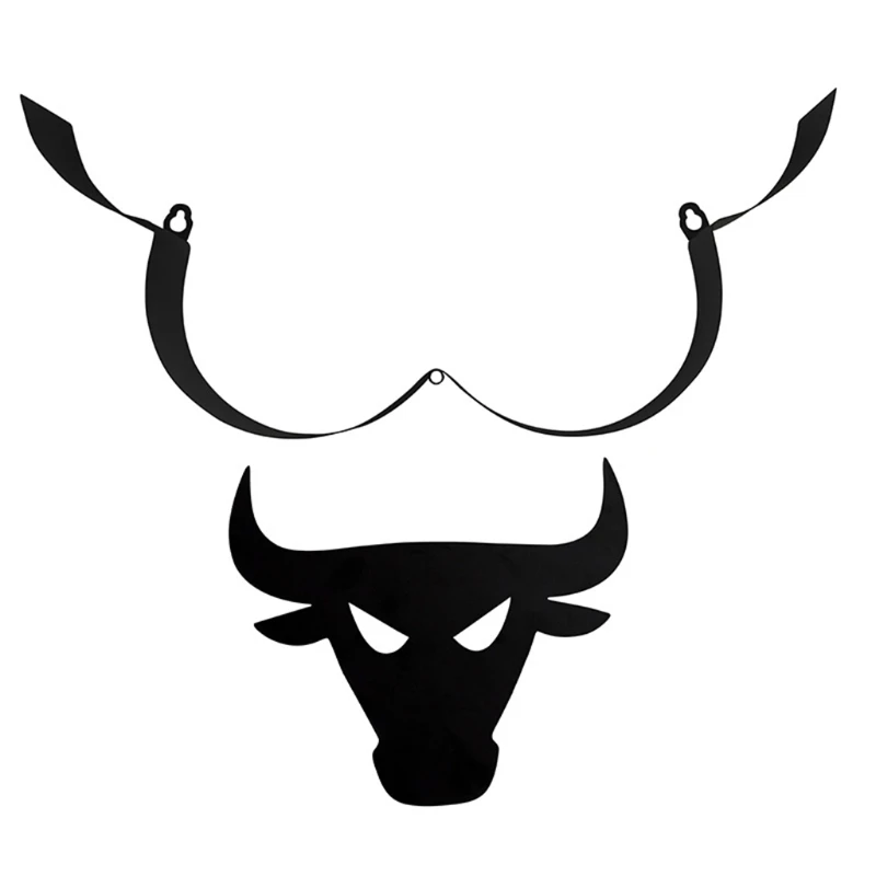 

Black Iron Cattle Toilet Paper Holder Wall-Mounted Paper Roll Kitchen Bathroom