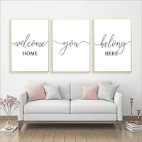 modern minimalist quote posters prints entryway sign canvas painting wall art pictures for living room nordic home decoration
